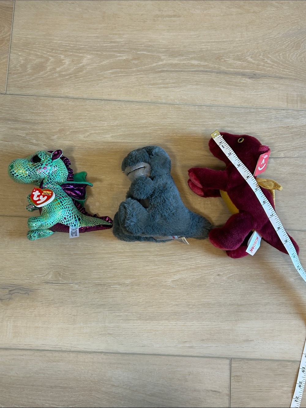 Bundle 6 Plush Dragons Soft Stuffed Animal 3 NWT 3 Large 3 small - Picture 10 of 11